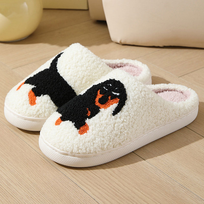 Chaussons Femme Chauds avec Motifs Animaliers – Doux, Confortables et Antidérapants