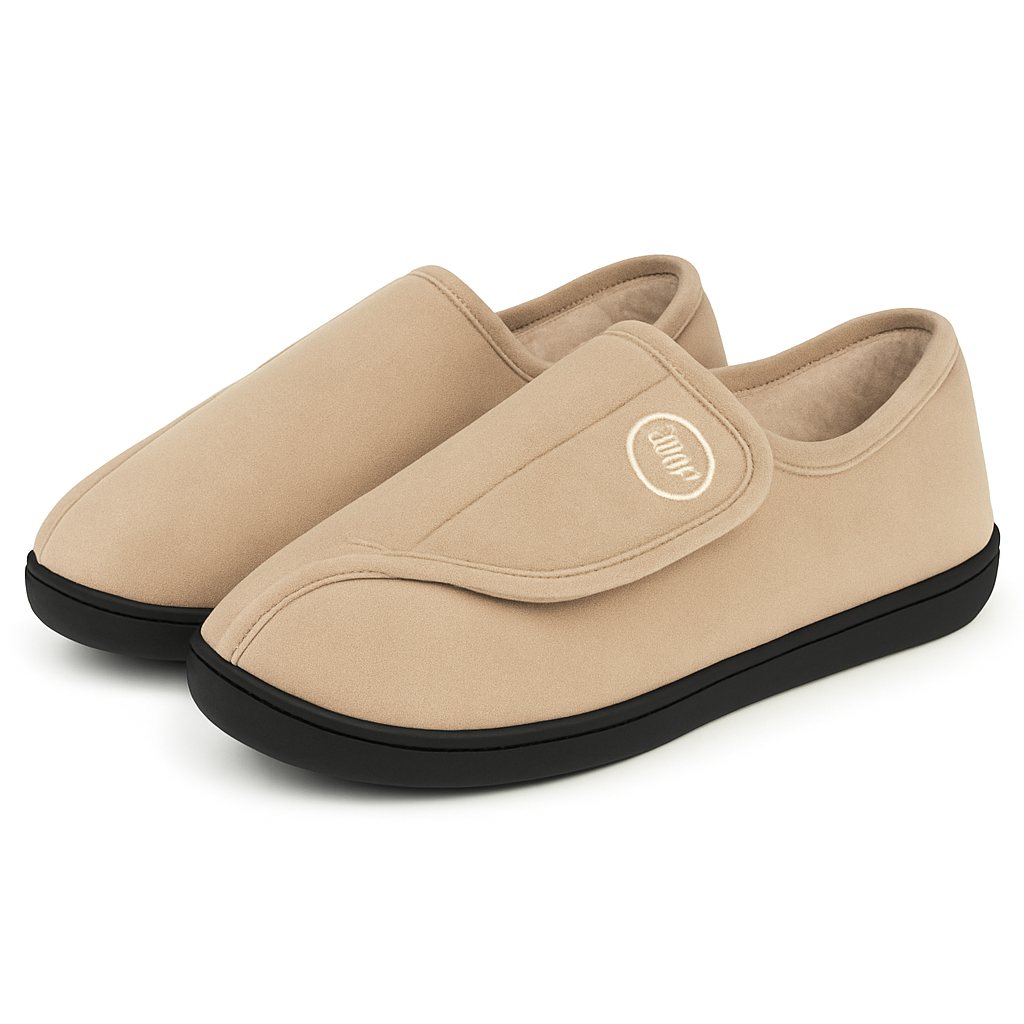 Chaussons Homme et Femme – Confortables avec Ouverture Réglable et Semelle Antidérapante