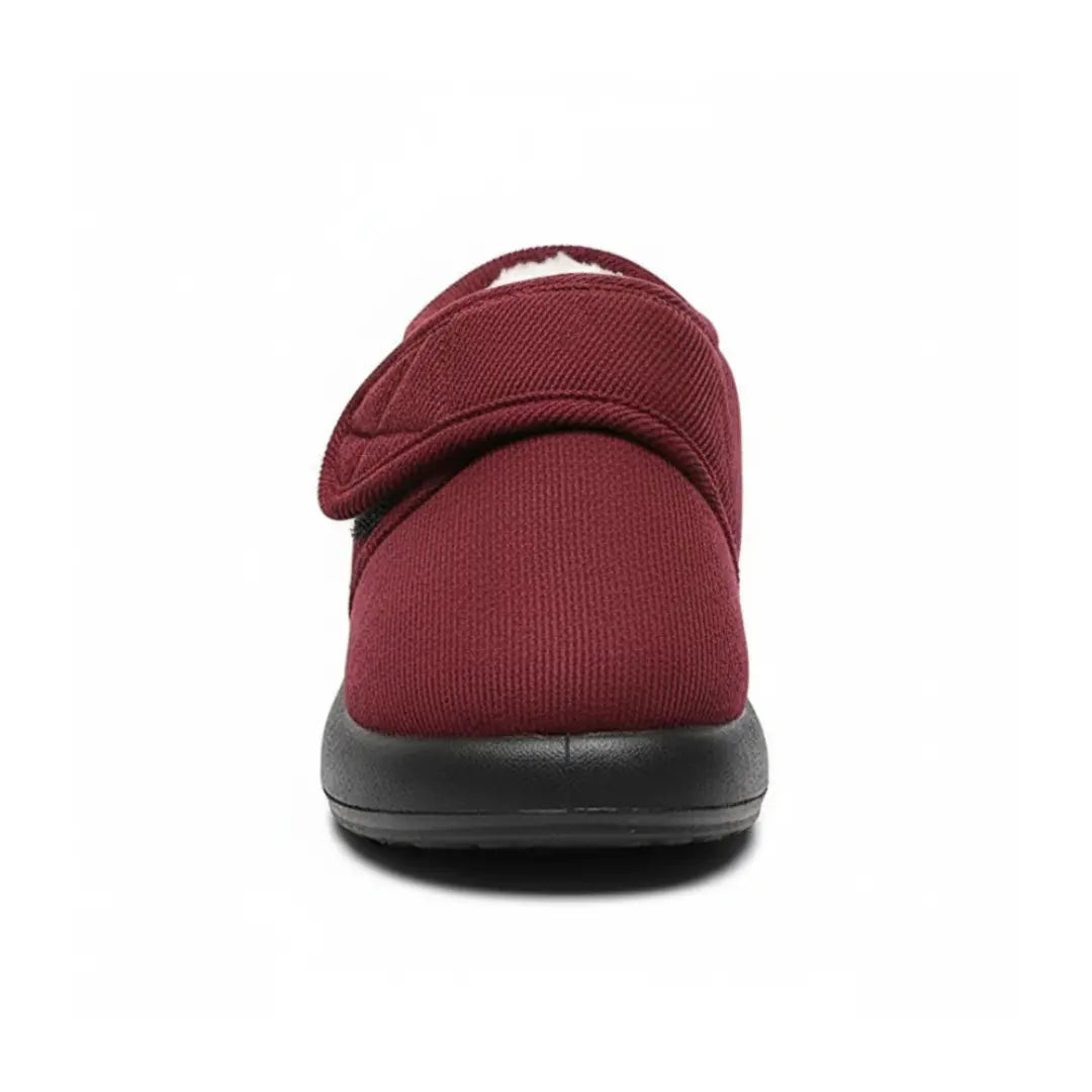 Chaussons Montants à Scratch – Doublés, Chauds et Confortables – Usage Intérieur
