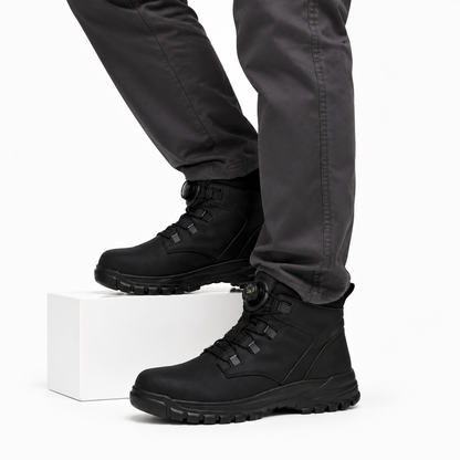 Chaussures Travail Homme Hautes Bout Acier Fermeture Rotative Imperméable Antidérapant