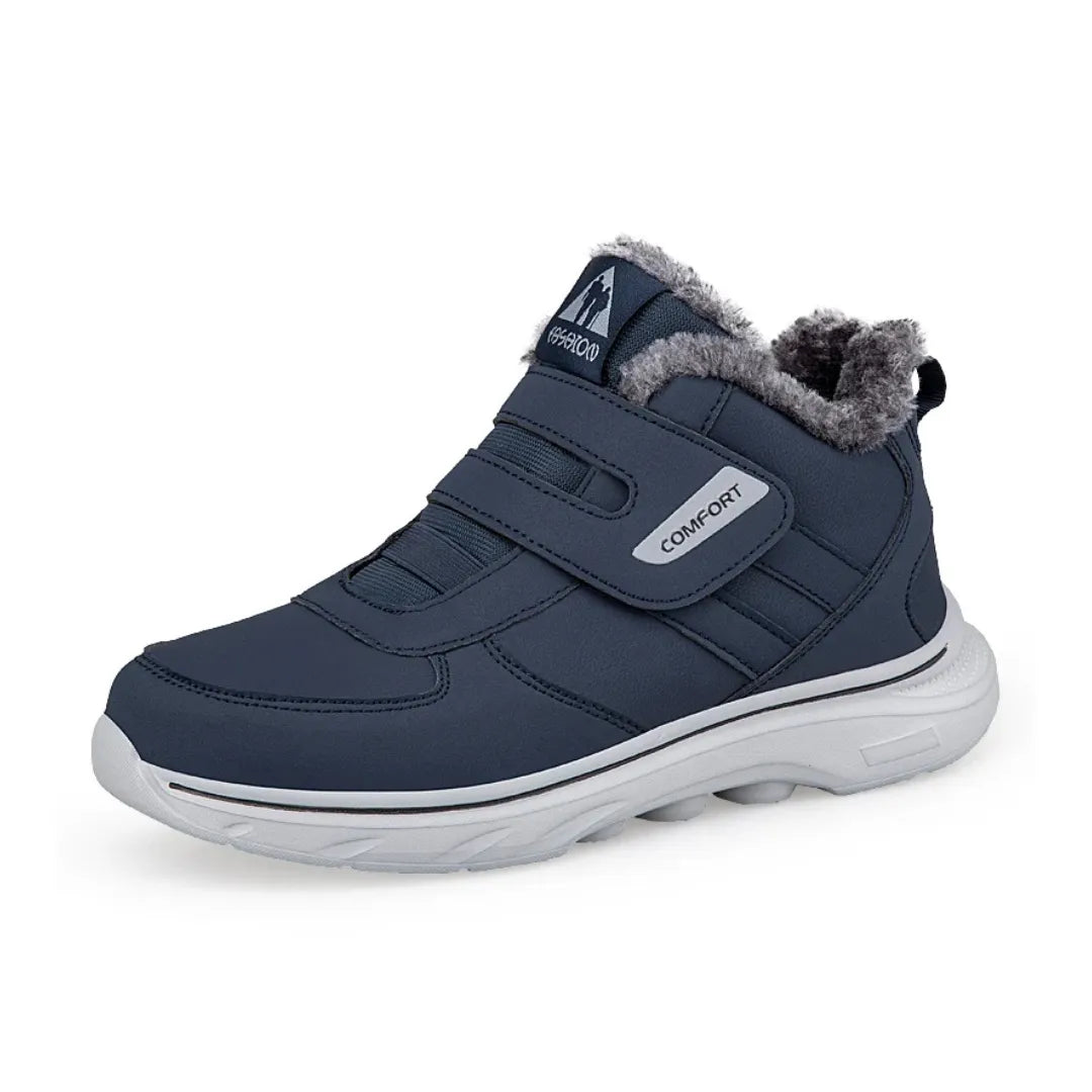 Bottes d’Hiver Homme Montantes à Scratch – Doublées, Confortables et Ajustables