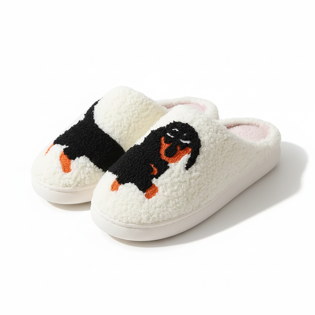 Chaussons Femme Chauds avec Motifs Animaliers – Doux, Confortables et Antidérapants