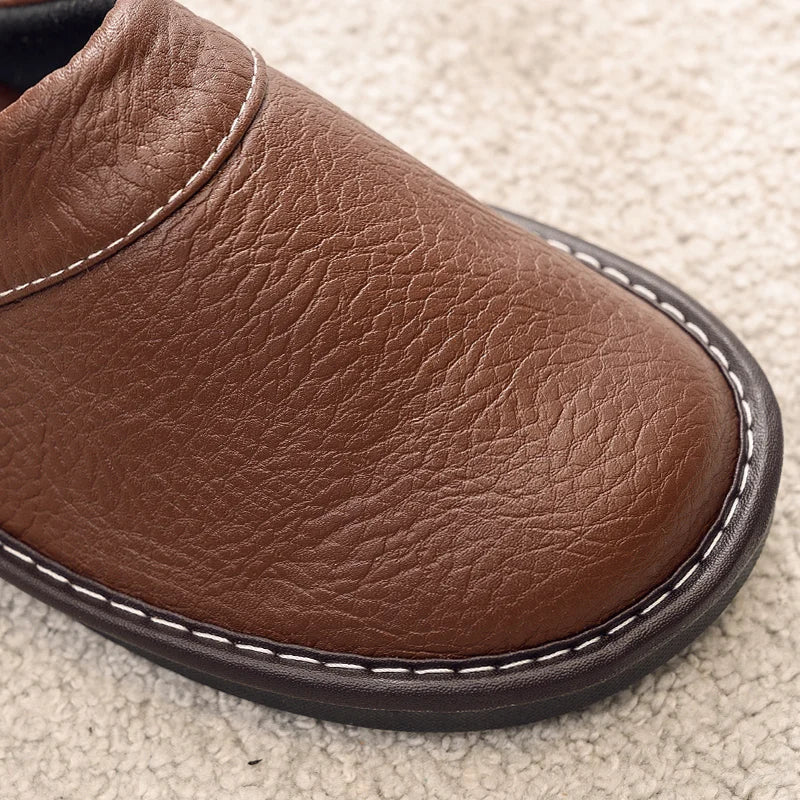 Chaussons Homme Slip-On Semelle Ergonomique Antidérapante Durable Légère