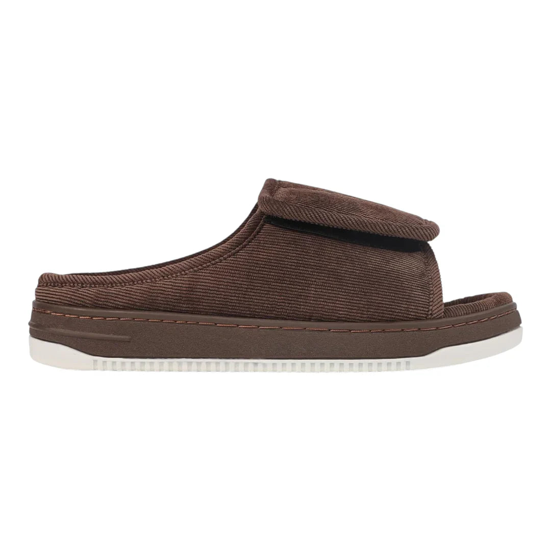 Chaussons Femme Doublés à Scratch – Ajustables, Confortables et Chauds – Intérieur