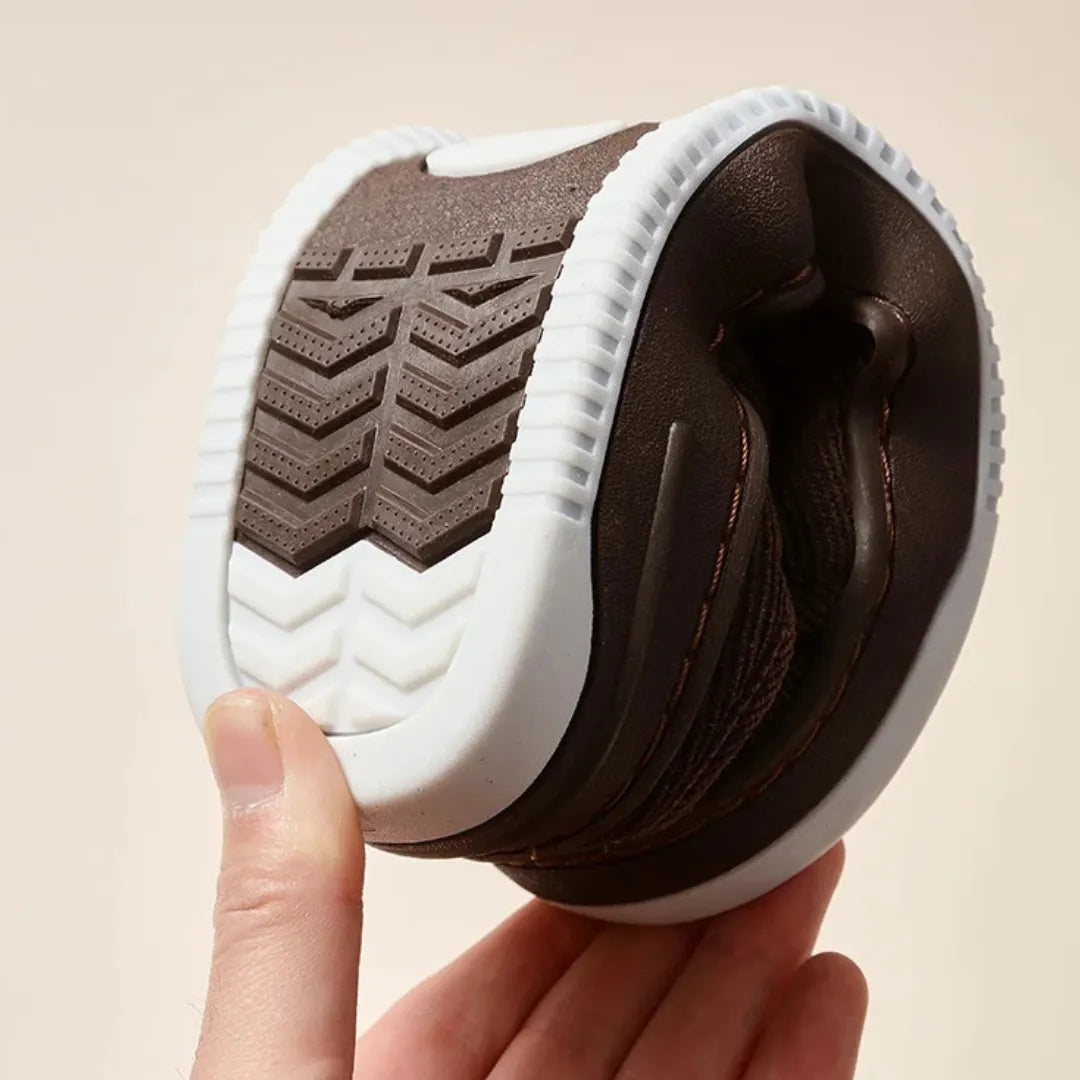 Chaussons Femme Doublés à Scratch – Ajustables, Confortables et Chauds – Intérieur