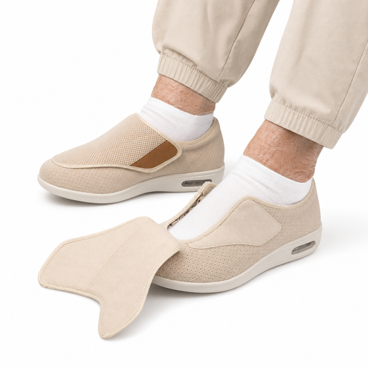 Chaussures Larges Femme Homme Faciles à Enfiler, Légères et Respirantes