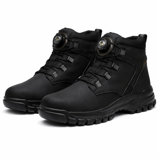 Chaussures Travail Homme Hautes Bout Acier Fermeture Rotative Imperméable Antidérapant