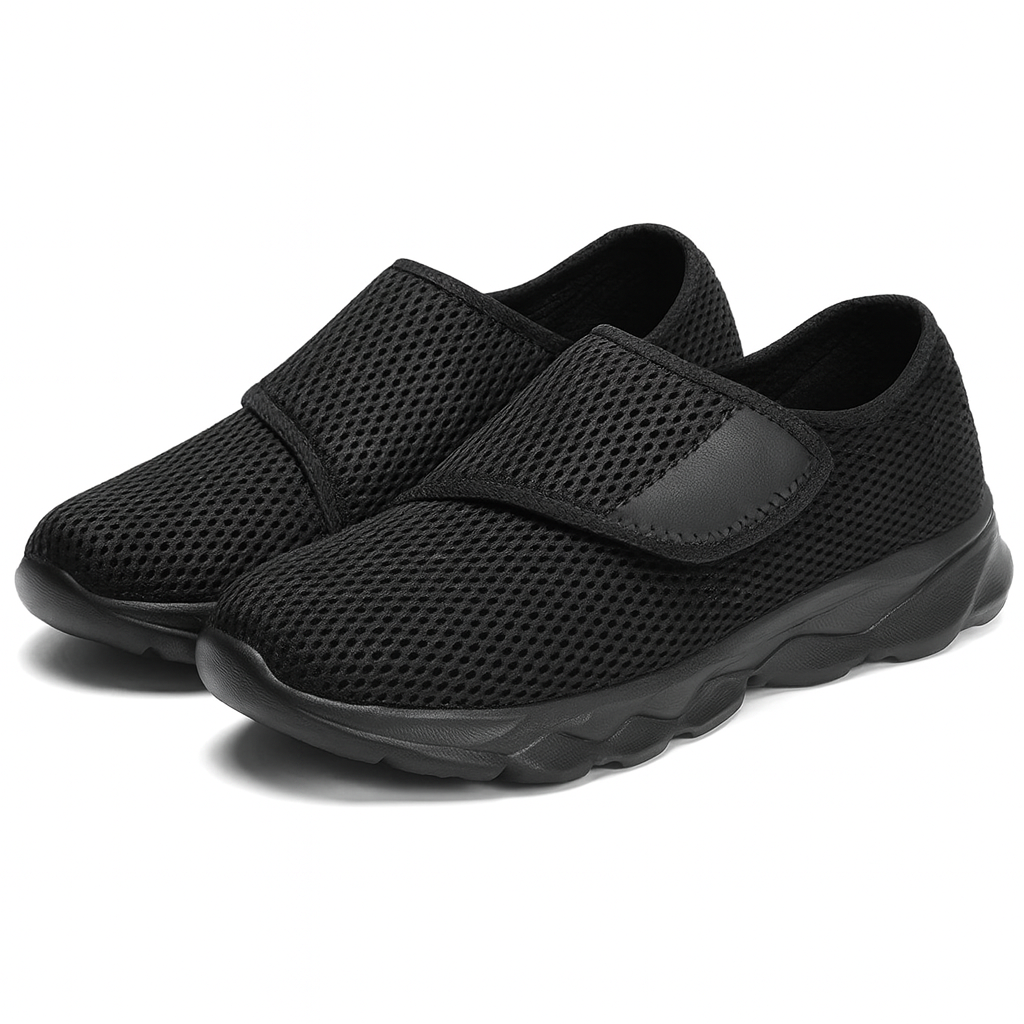 Chaussures Unisex à Large Ajustement Avec Fermeture Velcro – Confort Souple et Léger