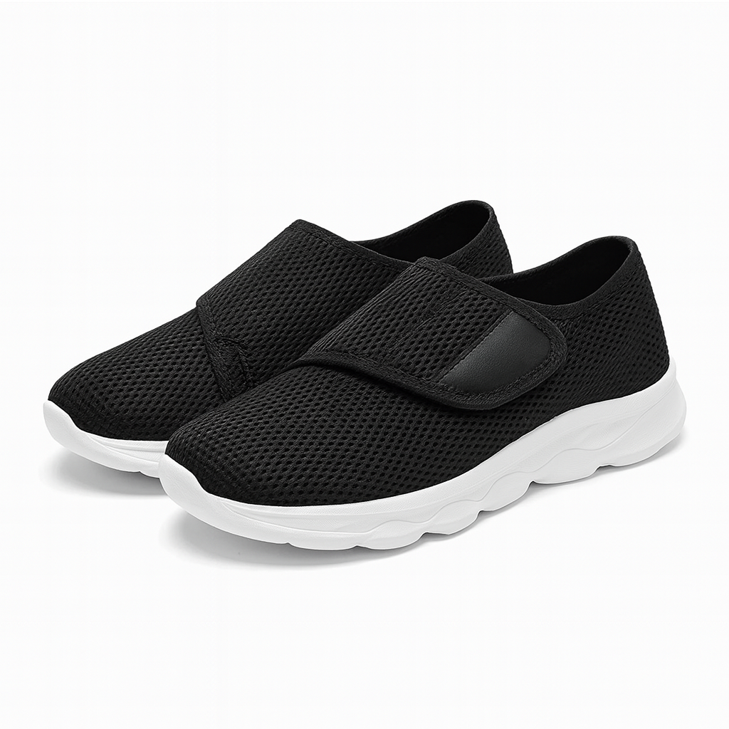 Chaussures Unisex à Large Ajustement Avec Fermeture Velcro – Confort Souple et Léger