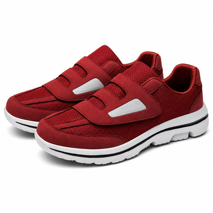 Chaussures Extra Larges avec Fermeture Velcro Réglable et Tige en Maille Respirante