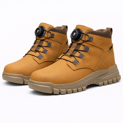 Chaussures Travail Homme Hautes Bout Acier Fermeture Rotative Imperméable Antidérapant