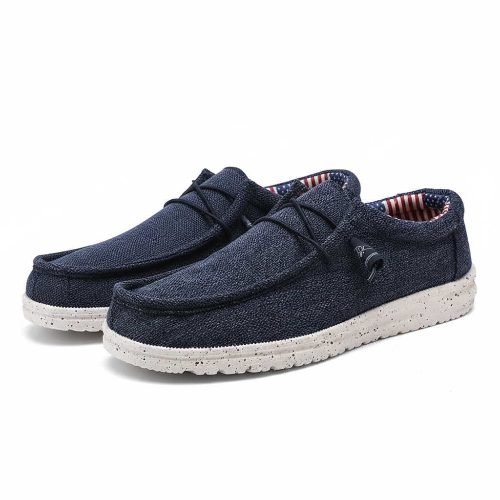 Baskets Slip-On Homme Avec Lacets Élastiques – Légères et Confortables