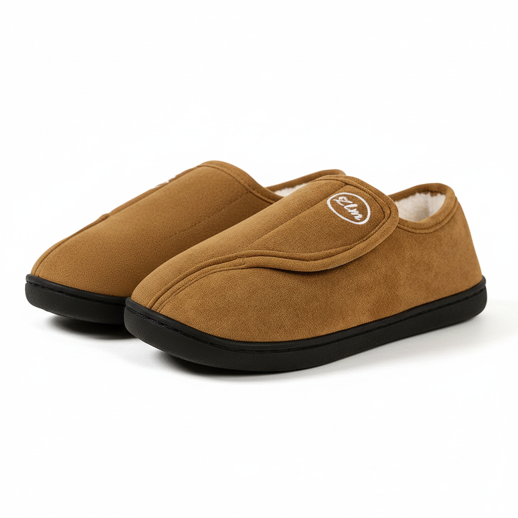 Chaussons Homme et Femme – Confortables avec Ouverture Réglable et Semelle Antidérapante