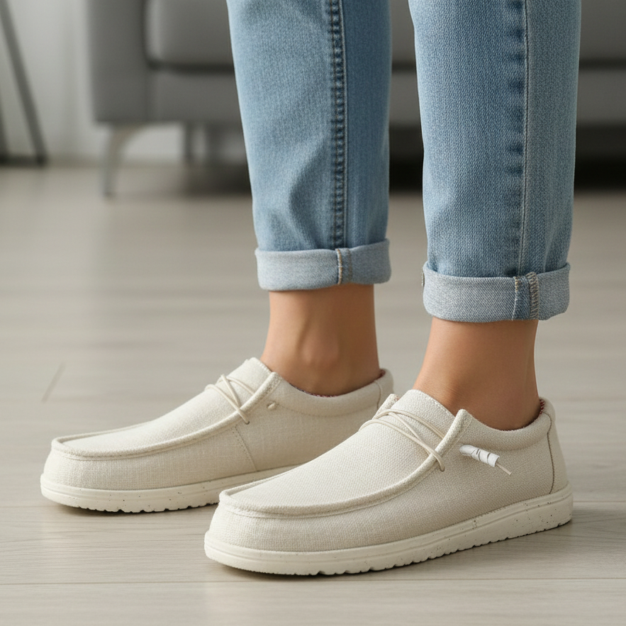 Baskets Slip-On Homme Avec Lacets Élastiques – Légères et Confortables