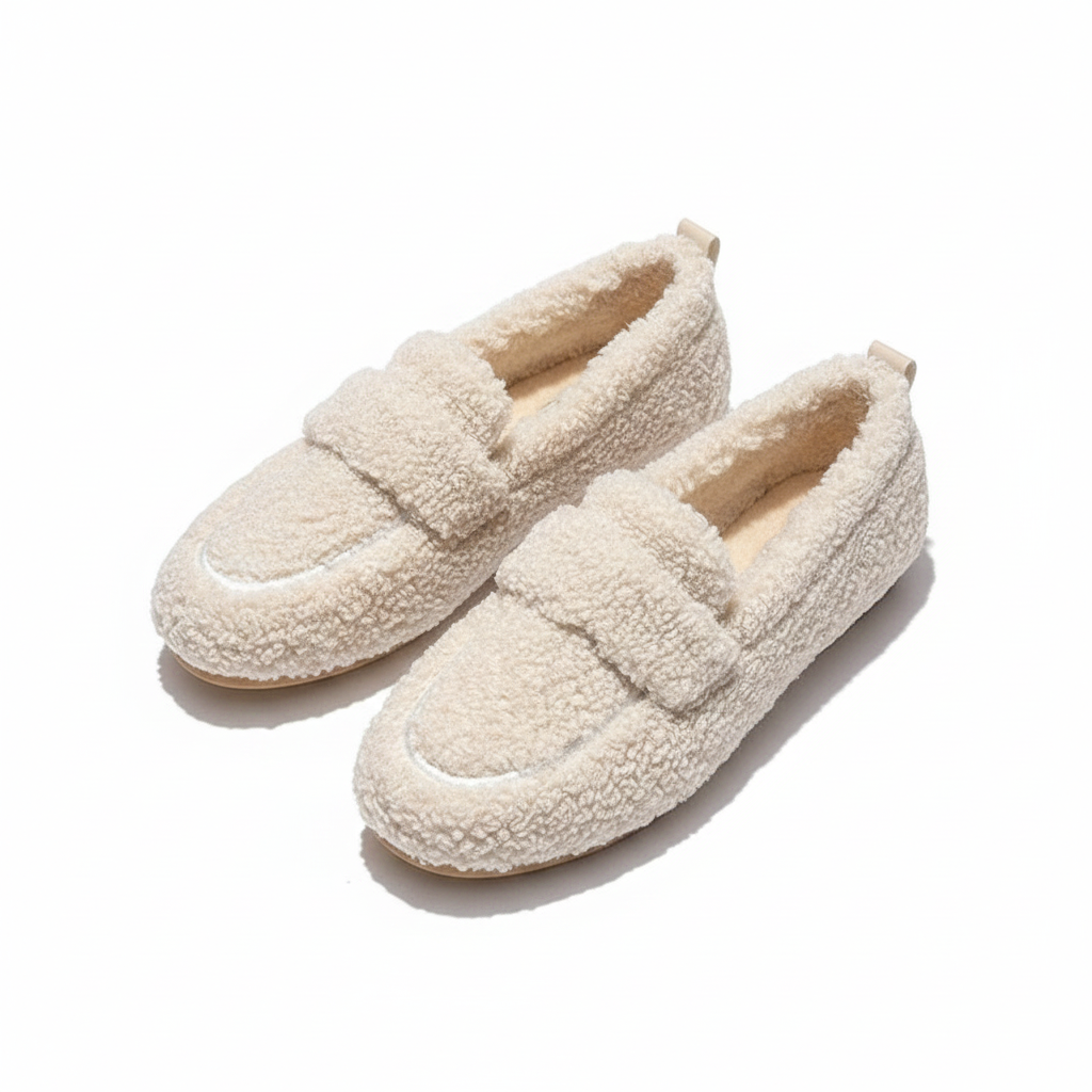 Chaussons Femme Doux avec Design Type Chaussure – Confortables et Adaptés à l’Intérieur et à l’Extérieur