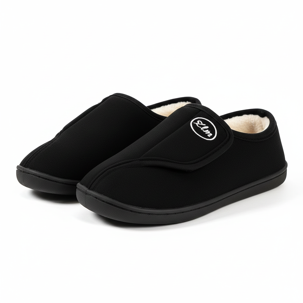 Chaussons Homme et Femme – Confortables avec Ouverture Réglable et Semelle Antidérapante