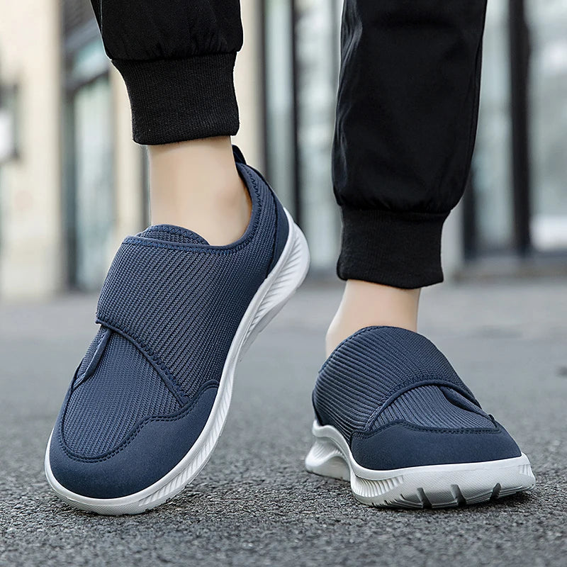 Chaussures Unisex Confortables Avec Fermeture Velcro – Large Ajustement