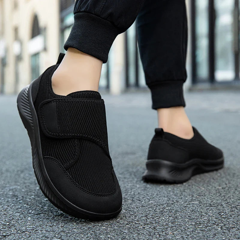 Chaussures Unisex Confortables Avec Fermeture Velcro – Large Ajustement