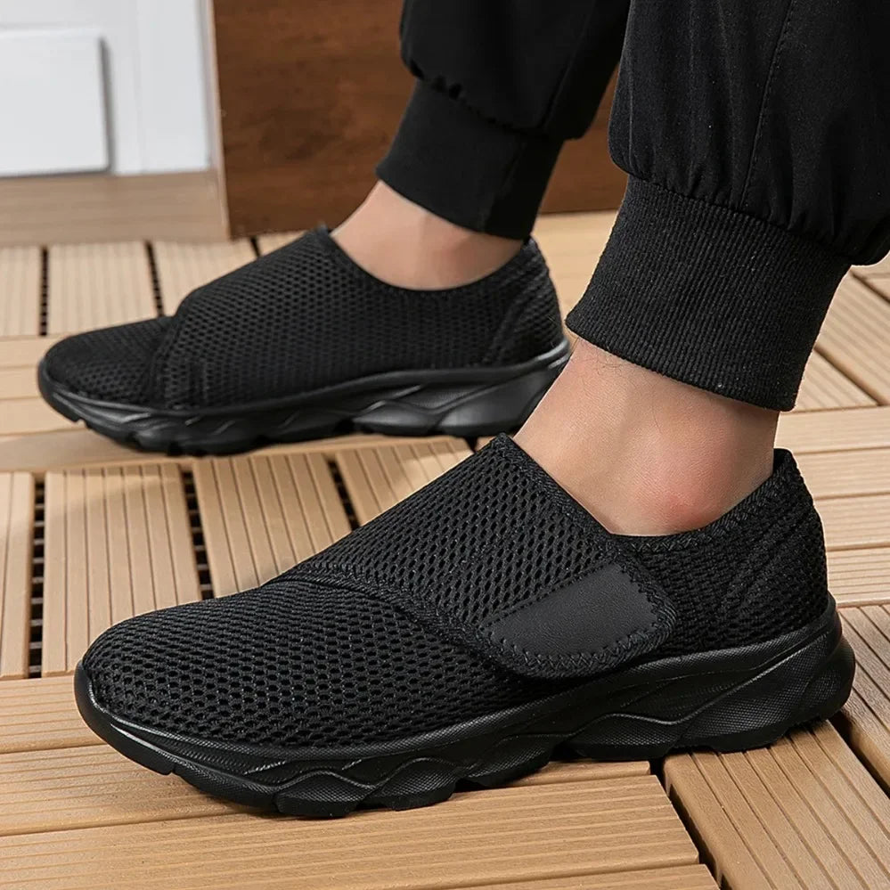 Chaussures Unisex à Large Ajustement Avec Fermeture Velcro – Confort Souple et Léger