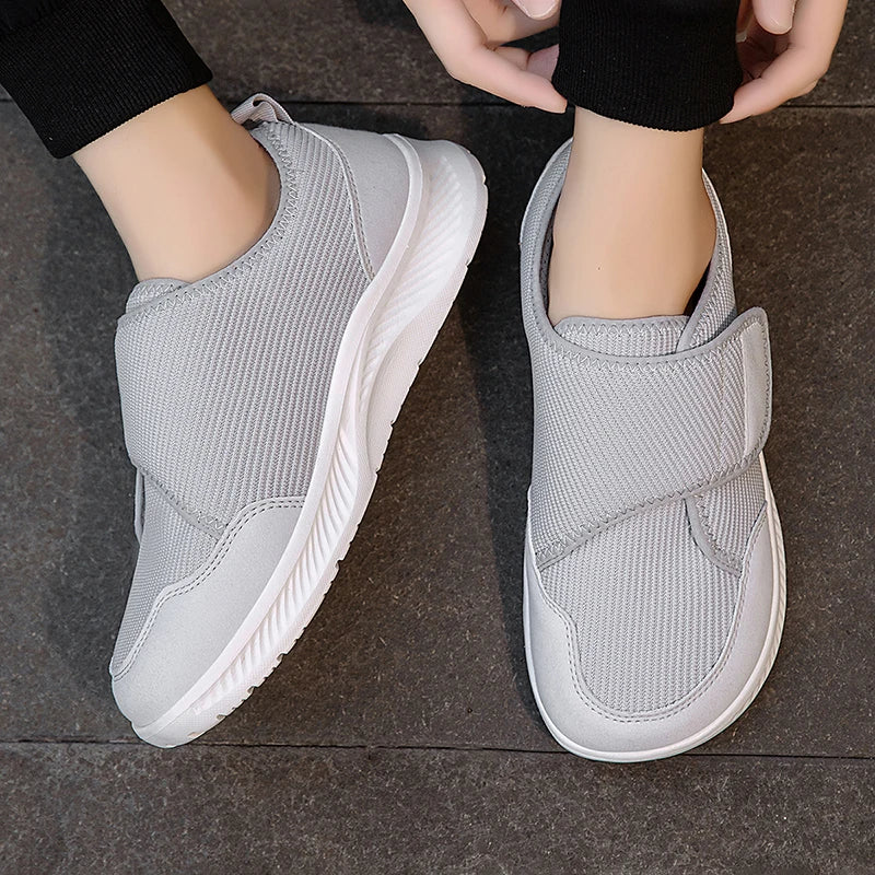 Chaussures Unisex Confortables Avec Fermeture Velcro – Large Ajustement