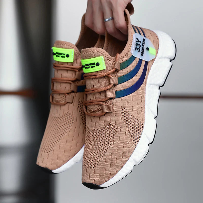 Baskets de Sport Homme Avec Amorti Souple et Semelle Antidérapante