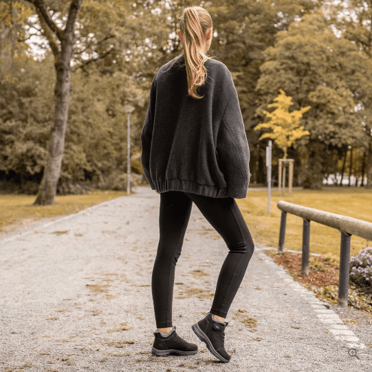 Femmes Hommes Bottes d'Hiver Doublées Déperlantes Antidérapantes Semelle Amortissante