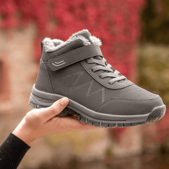 Femmes Hommes Bottes d'Hiver Doublées Déperlantes Antidérapantes Semelle Amortissante