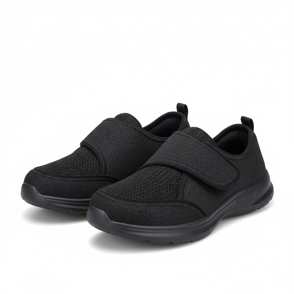 Chaussures Unisex à Large Ouverture Avec Fermeture Velcro