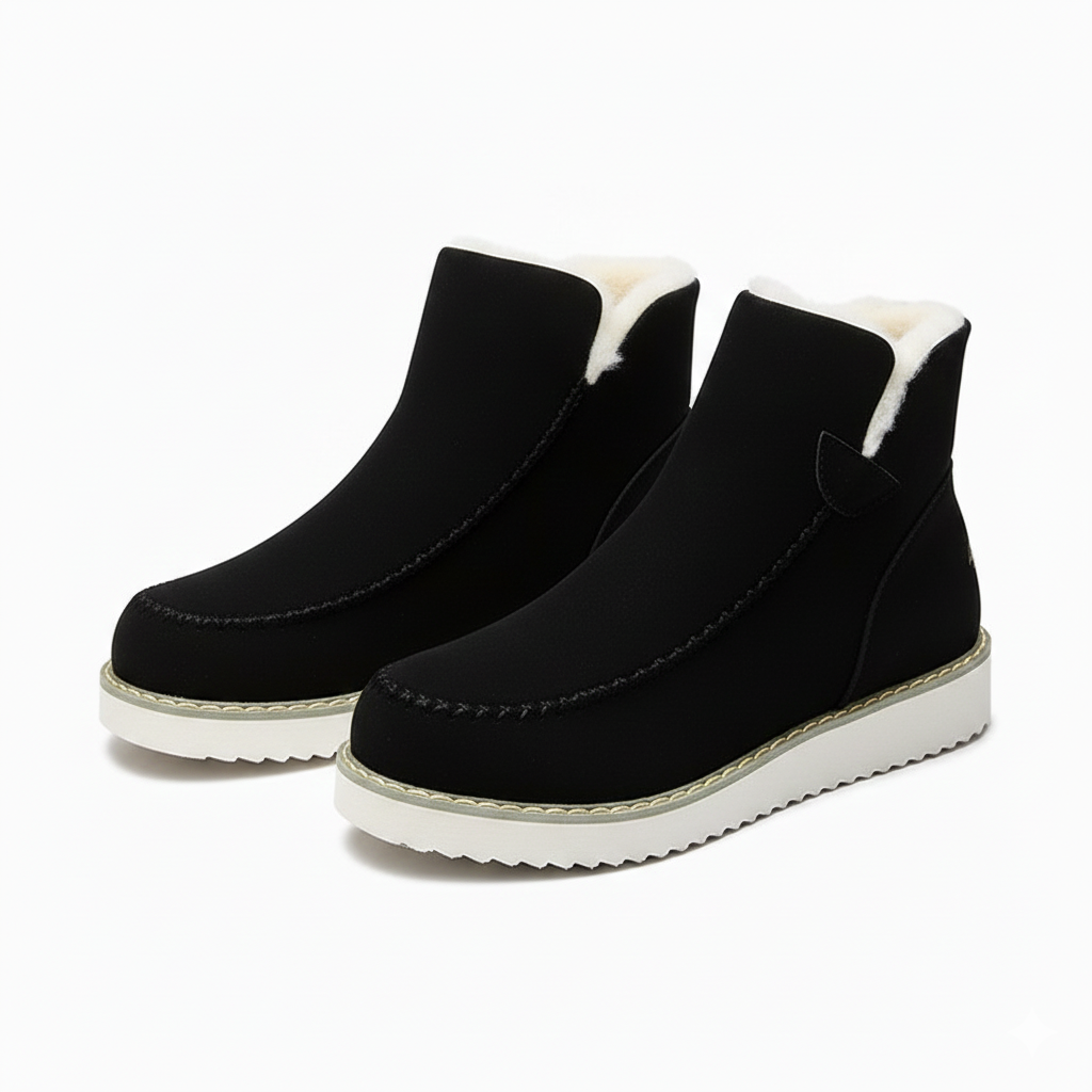 Chaussures d’Hiver Femme à Enfiler – Modèle Chaud, Textile Doux et Coupe Confort – Usage Quotidien