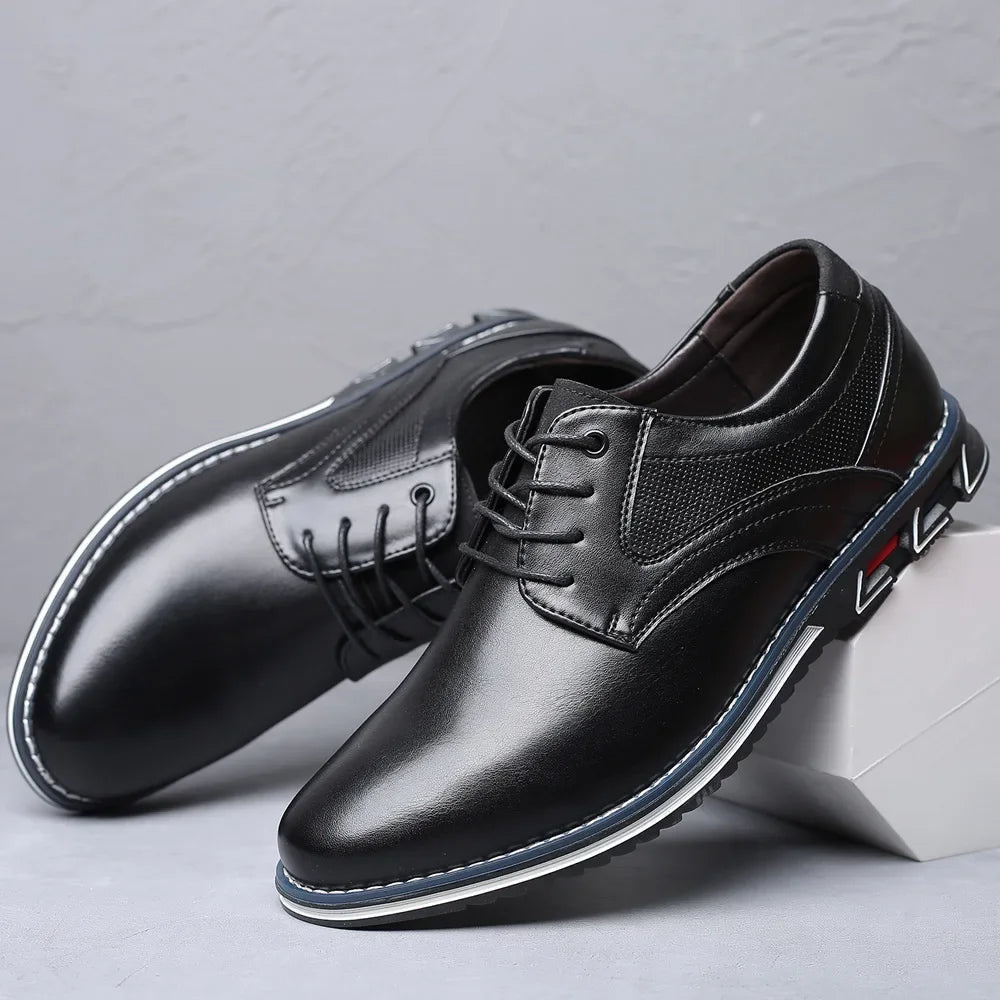 Chaussures Habillées Homme en Similicuir – Légères, Souples et Confortables