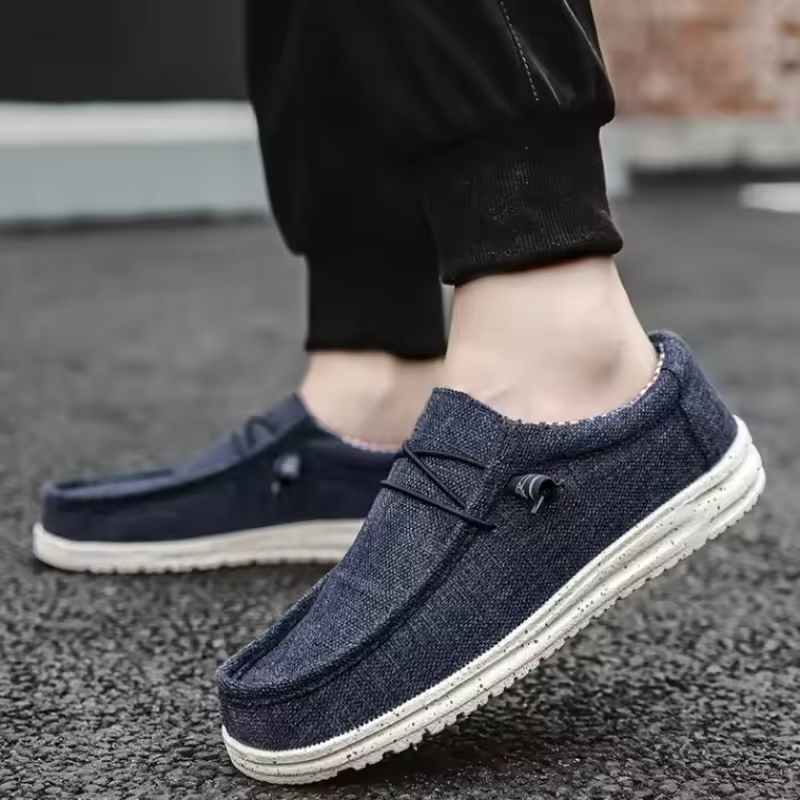 Baskets Slip-On Homme Avec Lacets Élastiques – Légères et Confortables
