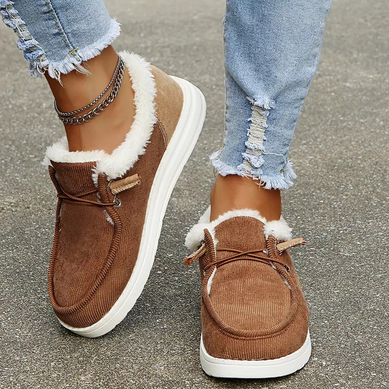 Baskets Femme À Enfiler Avec Doublure Chaude – Légères et Confortables