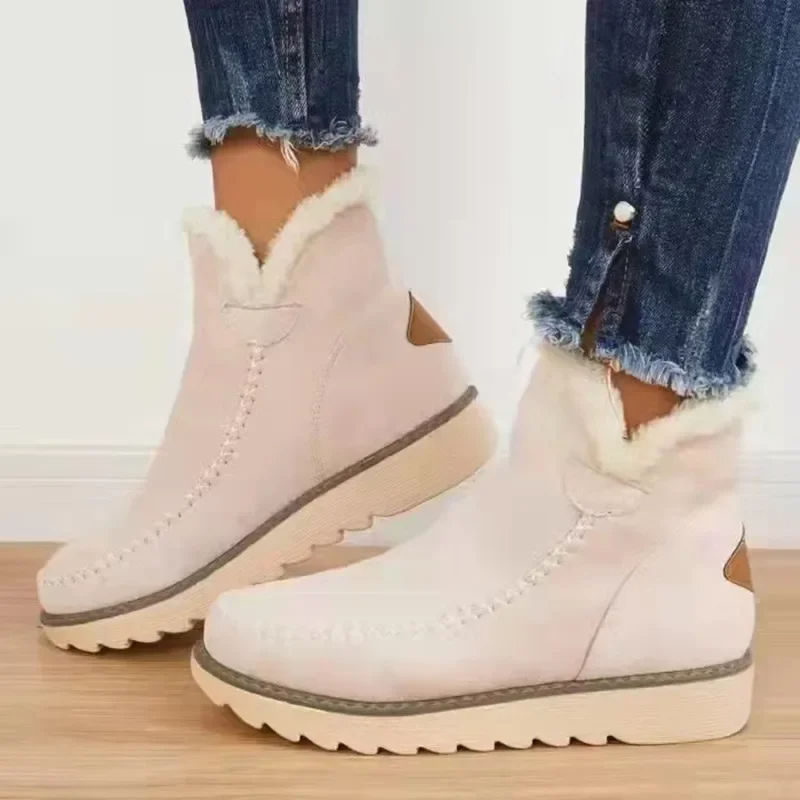 Chaussures d’Hiver Femme à Enfiler – Modèle Chaud, Textile Doux et Coupe Confort – Usage Quotidien