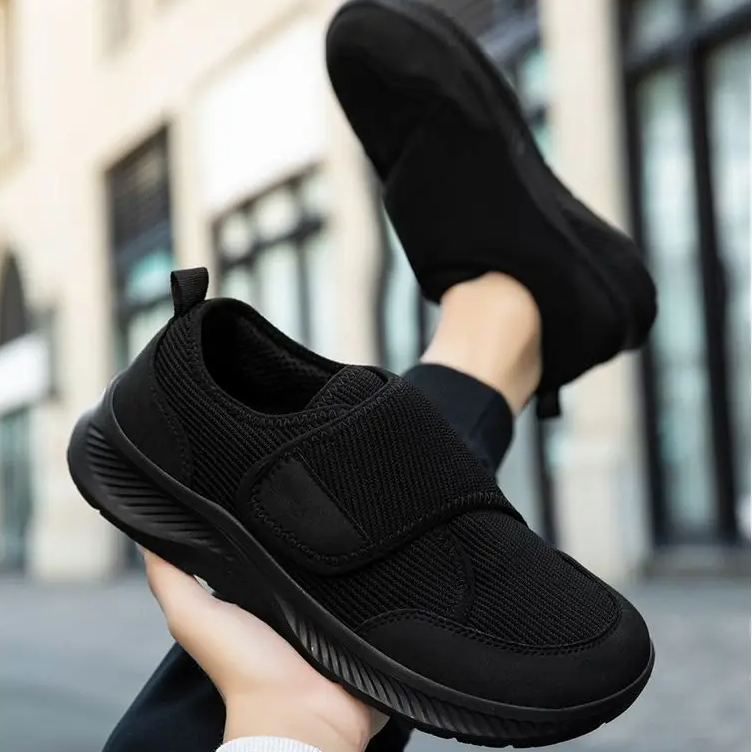 Chaussures Unisex Confortables Avec Fermeture Velcro – Large Ajustement