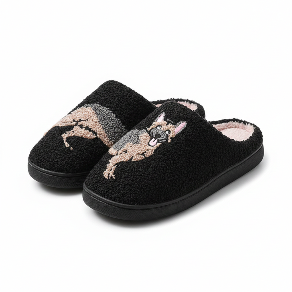 Chaussons Femme Chauds avec Motifs Animaliers – Doux, Confortables et Antidérapants